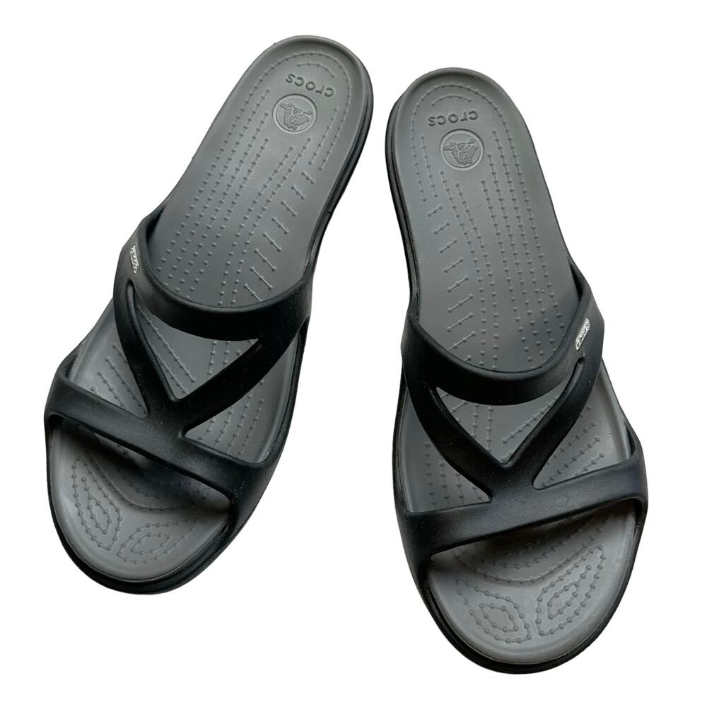 CROCS Women's Black Slide Sandals